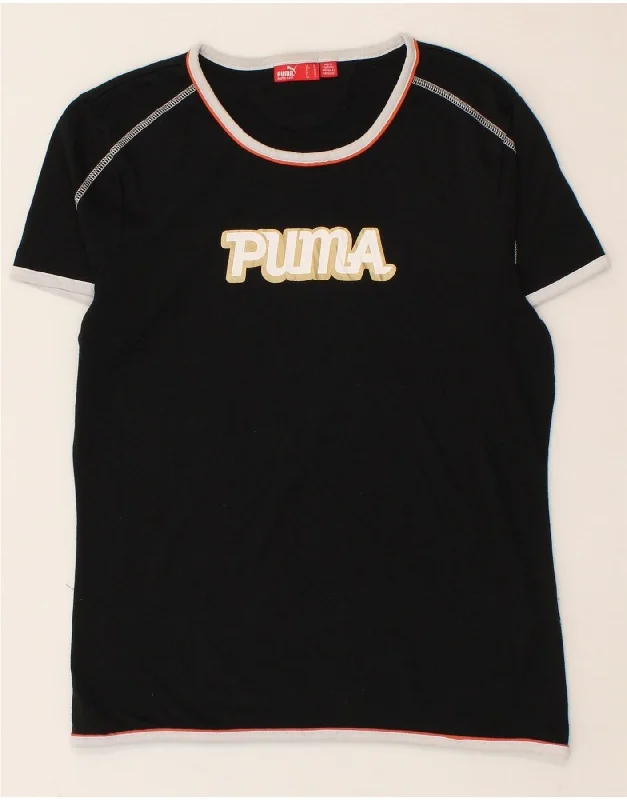 PUMA Womens Graphic T-Shirt Top UK 16 Large Black Polyester Nylon Fabric Polyester Fabric Spandex Fabric PUMA Womens Graphic T-Shirt Top UK 16 Large Black Polyester Nylon Fabric Polyester Fabric Spandex Fabric