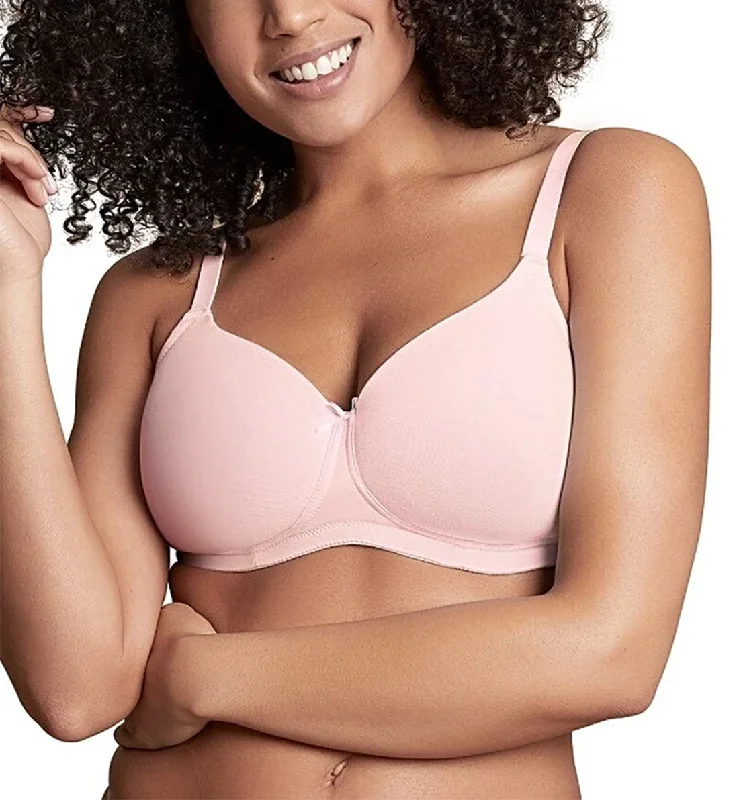 Royce Skyla Non-wire Convertible Molded T-Shirt Bra (8022) - Pink Rose Spandex Blend Rayon Blend Denim Blend Royce Skyla Non-wire Convertible Molded T-Shirt Bra (8022) - Pink Rose Spandex Blend Rayon Blend Denim Blend