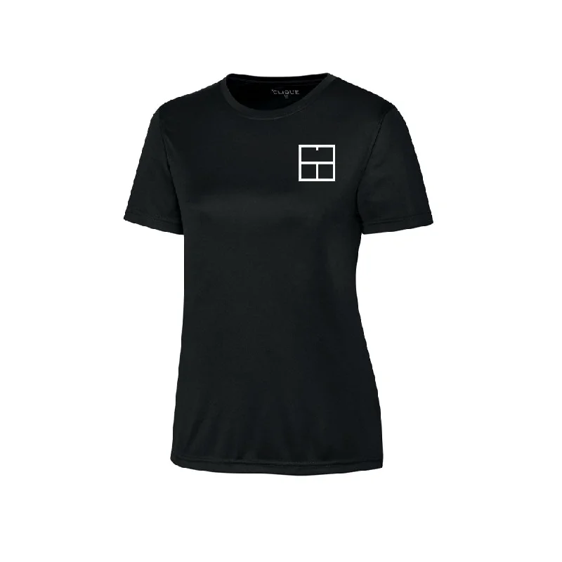 TG Crew Tee (Women's) - Black Zippered Buttoned Snapped