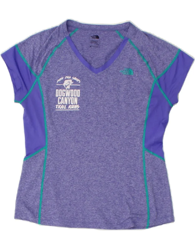 THE NORTH FACE Womens Graphic T-Shirt Top UK 14 Large Purple Colourblock Mesh Canvas Denim THE NORTH FACE Womens Graphic T-Shirt Top UK 14 Large Purple Colourblock Mesh Canvas Denim