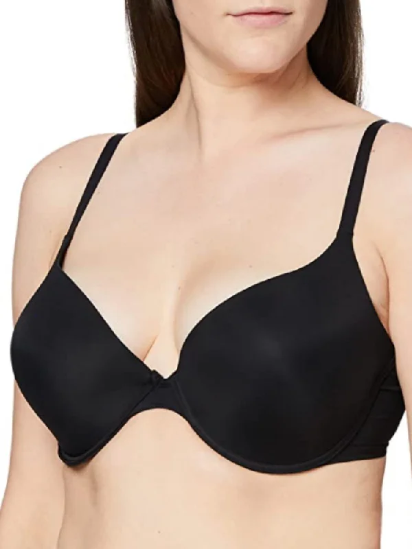 Ultimate Silhouette T-Shirt Bra - Black Mesh Canvas Denim