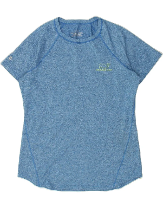 VINEYARD VINES Womens Graphic T-Shirt Top UK 10 Small Blue Flecked Boxy Fit Fitted Loose VINEYARD VINES Womens Graphic T-Shirt Top UK 10 Small Blue Flecked Boxy Fit Fitted Loose