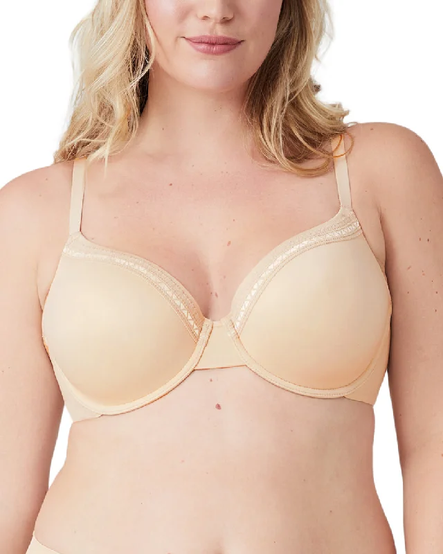 Wacoal Perfect Primer Underwire T-Shirt Bra (More colors available) - 853213 - Sand Collared Crew Neck Turtle Neck Wacoal Perfect Primer Underwire T-Shirt Bra (More colors available) - 853213 - Sand Collared Crew Neck Turtle Neck