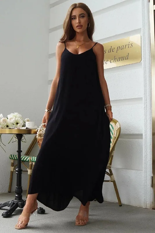 Devine Spaghetti Strap Maxi Dress Stylish Empire Waist Maxi Dress