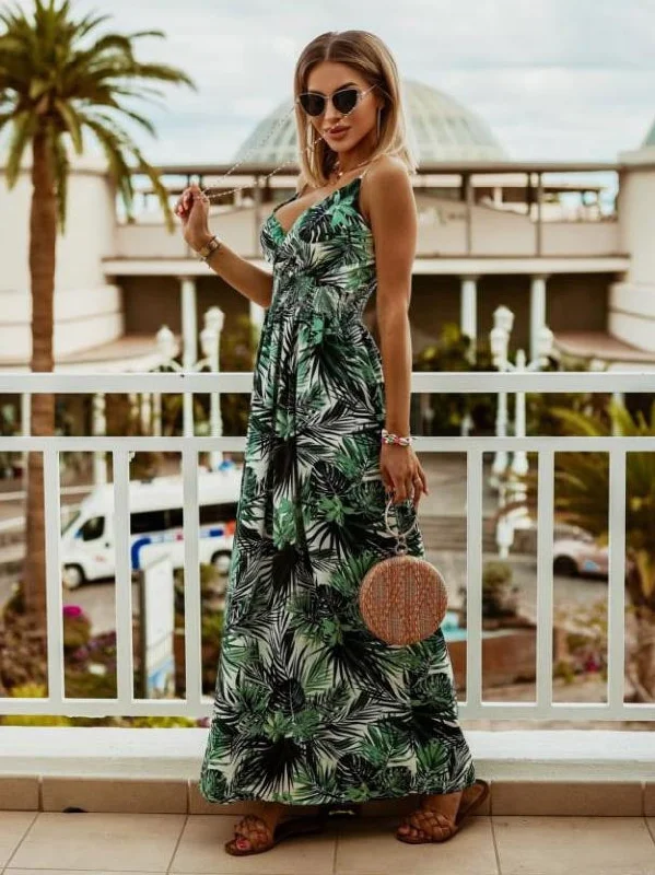 Elegant Spaghetti Strap Loose Sleeveless Maxi Dress Comfortable Maxi Dress with Sleeves Elegant Spaghetti Strap Loose Sleeveless Maxi Dress Comfortable Maxi Dress with Sleeves