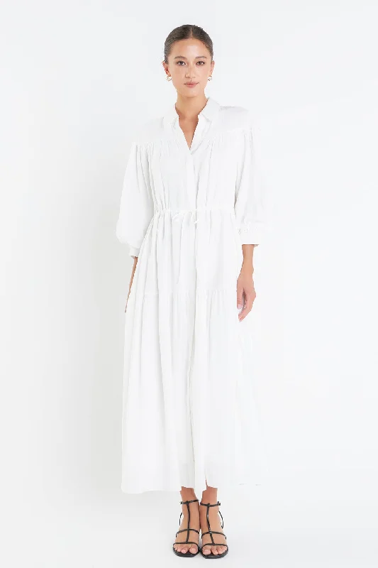 Shirt Maxi Dress Stylish A-Line Maxi Dress