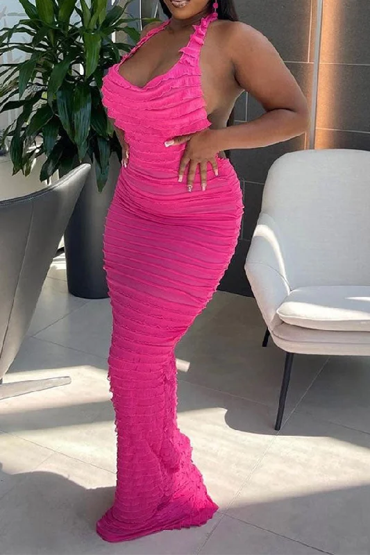storexq Stringy Selvedge Stunning Backless Maxi Dress Fashionable Chiffon Tiered Maxi Dress storexq Stringy Selvedge Stunning Backless Maxi Dress Fashionable Chiffon Tiered Maxi Dress