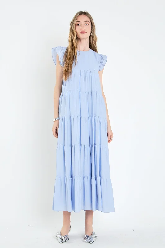 Tiered Maxi Dress Comfortable Bohemian Maxi Dress