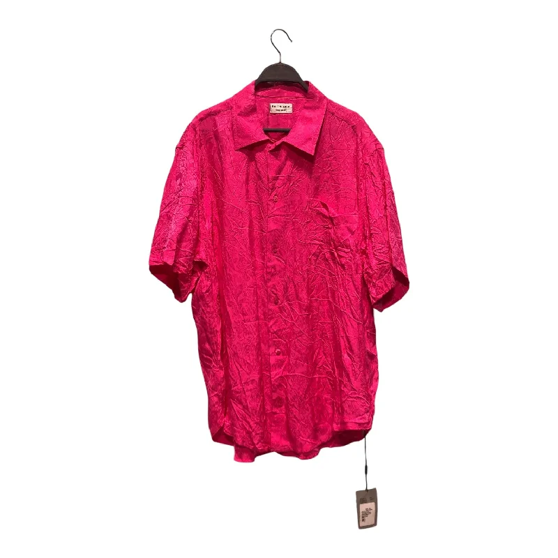 BALENCIAGA/SS Blouse/34/Floral Pattern/PNK/jacquared satin shirt High Neck Blouse