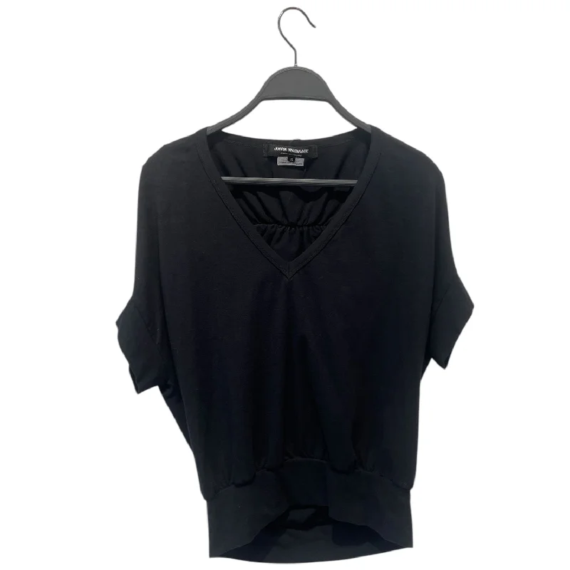 JUNYA WATANABE COMME des GARCONS/SS Blouse/S/Cotton/BLK/ Stylish Wrap Blouse