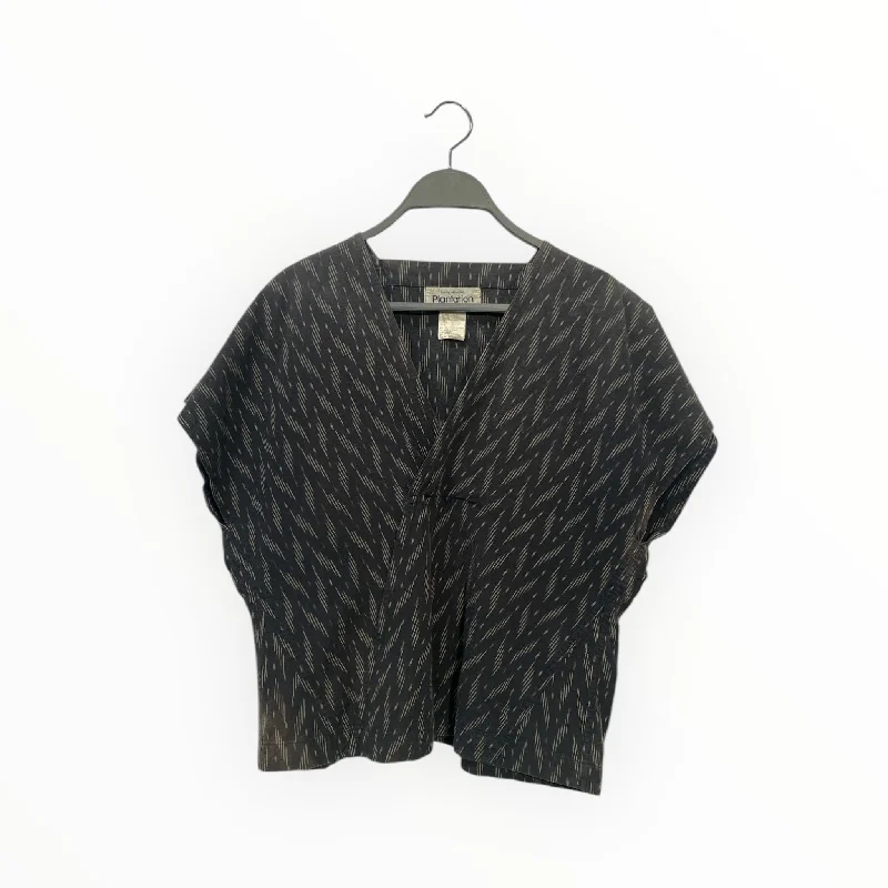 ISSEY MIYAKE/Blouse/S/Cotton/GRY/ Chic Square Blouse