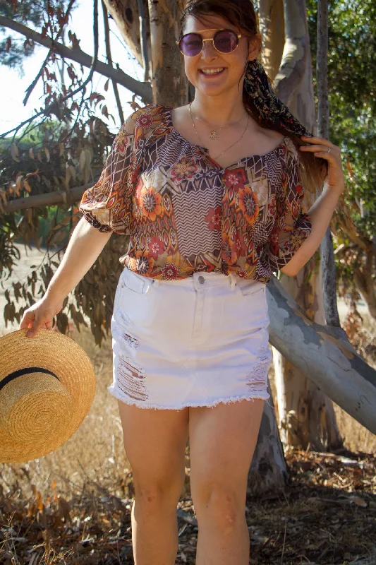 The California Dreamin' Blouse Drape Neck Blouse