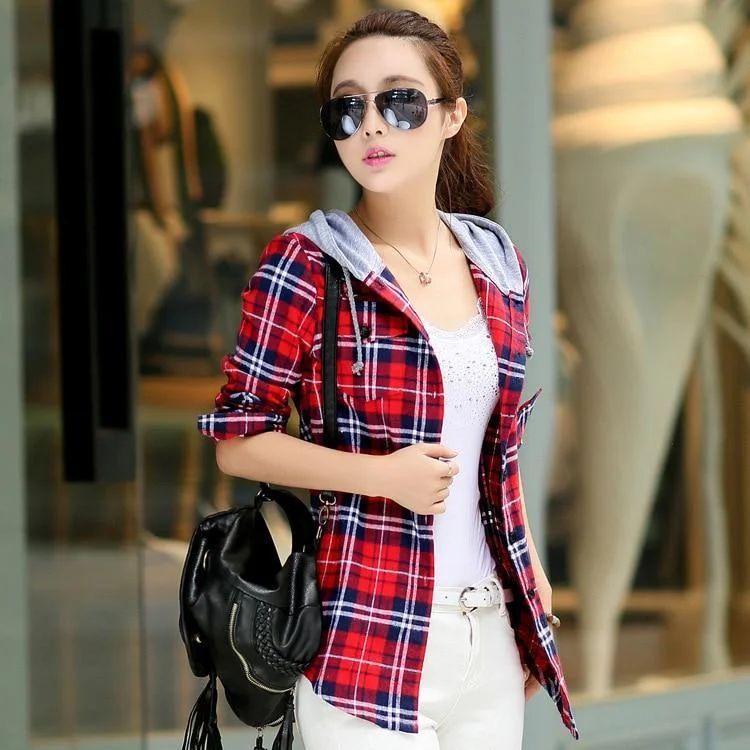 Hoodies For Women Casual Fit Blouse Plus Size Sweatshirt Double-Layered Blouse