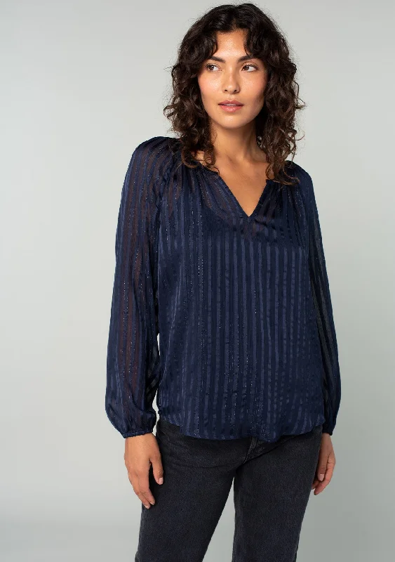 One On One Blouse Elegant Peplum Blouse