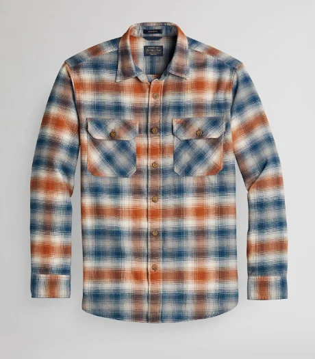 Pendleton Men's Burnside Plaid Brushed Cotton Flannel Shirts Everyday Stylish Blouse
