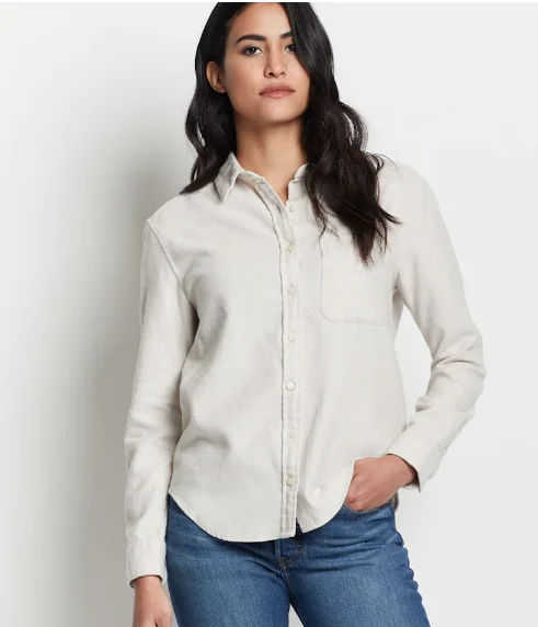 Pendleton Women's Boyfriend Flannel Shirt Gathered Detail Blouse