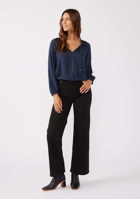 Starlit Night Blouse Double Button Blouse