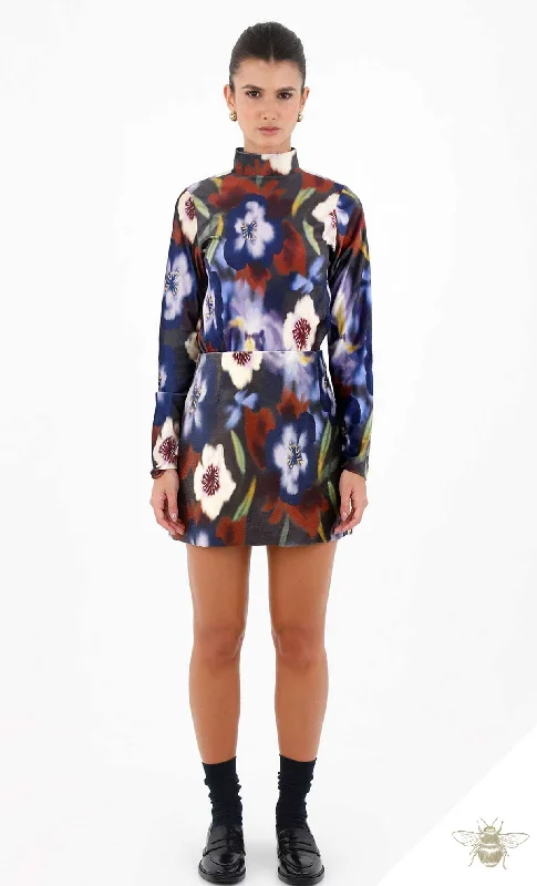Azure Blouse Top Off-Shoulder Wrap Blouse