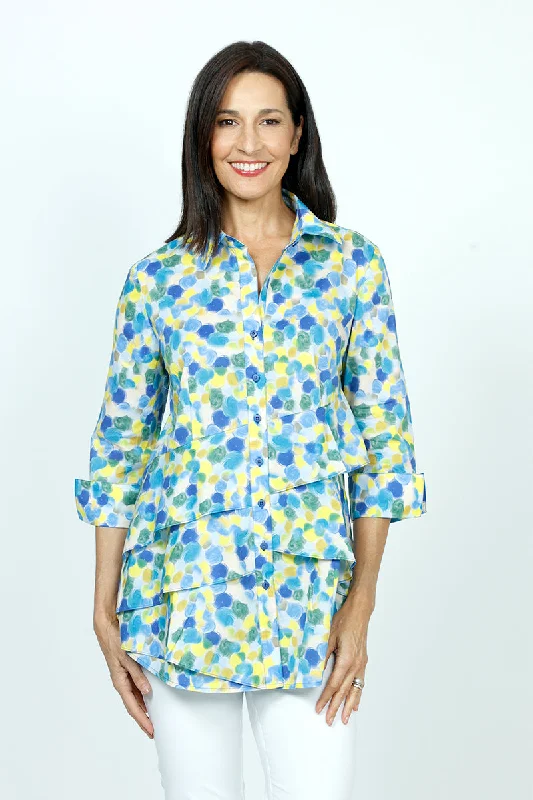 Cali Girls Jenna Abstract Blouse Relaxed Fit Blouse