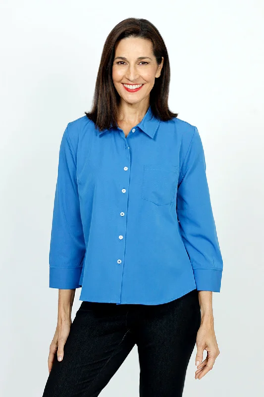 Cali Girls Shortie Blouse Casual Relaxed Fit Blouse