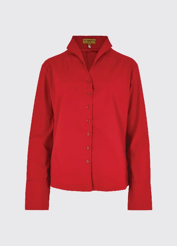Snowdrop dames blouse - Cardinal Feminine Satin Blouse