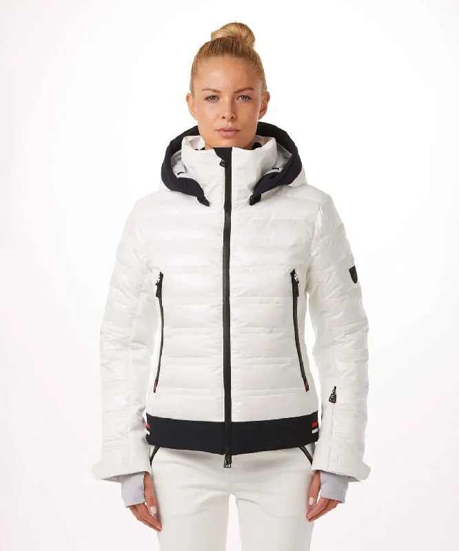 Women's Rubie Ski Jacket Zip Front Button Front Snap Front