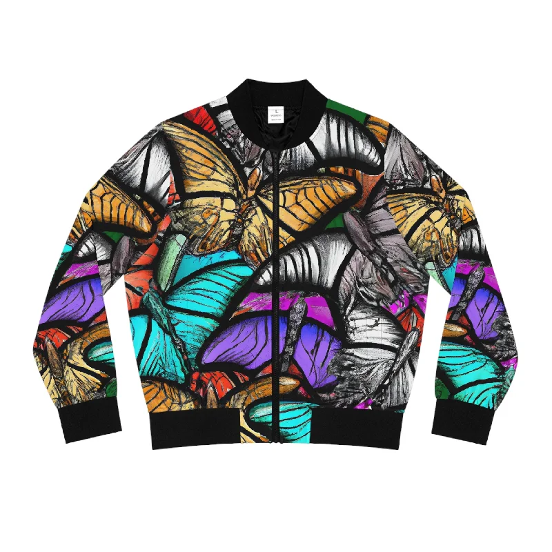Women's Butterfly Bliss Bomber Jacket Faux Fur Jacket Real Fur Jacket Shearling Jacket Women's Butterfly Bliss Bomber Jacket Faux Fur Jacket Real Fur Jacket Shearling Jacket