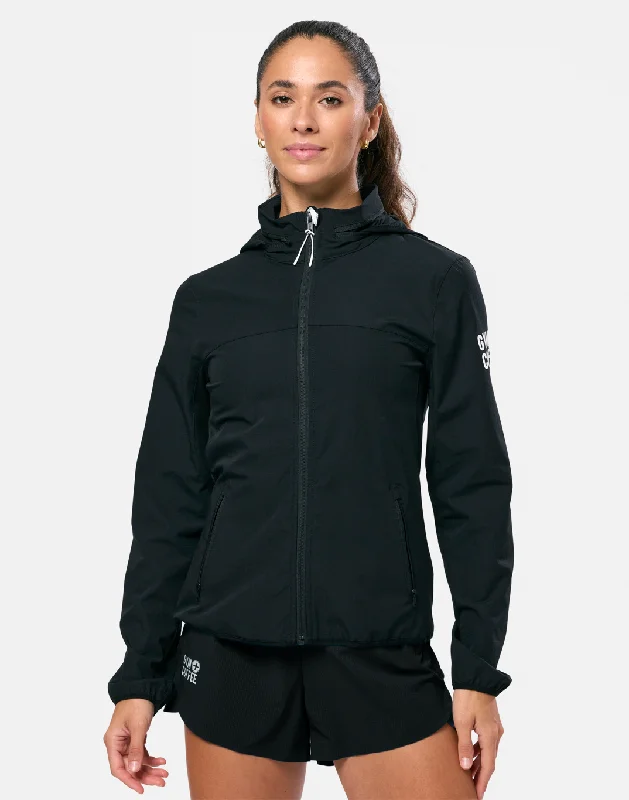 Celero Jacket in Black Satin Jacket Silk Jacket Chiffon Jacket