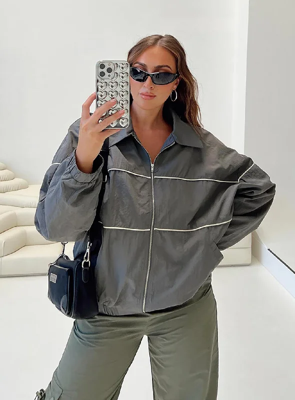 Chad Jacket Grey Fleece Jacket Down Jacket Feather Jacket