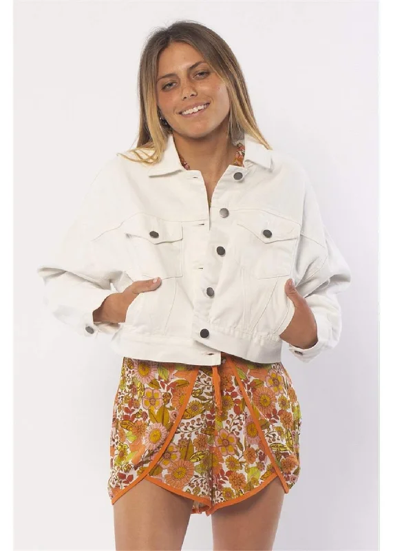 Sisstr Coronado Denim Wvn Jacket - VWT Welt Pockets Slit Pockets Flap Pockets