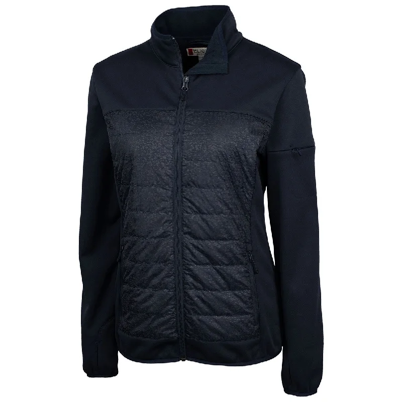 Clique Women's Dark Navy Fiery Hybrid Jacket Belted Jacket Elasticated Jacket Padded Jacket Clique Women's Dark Navy Fiery Hybrid Jacket Belted Jacket Elasticated Jacket Padded Jacket