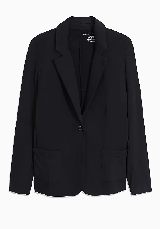 Jacket M003-fve046 Navy V-Neck Jacket Boat Neck Jacket Square Neck Jacket
