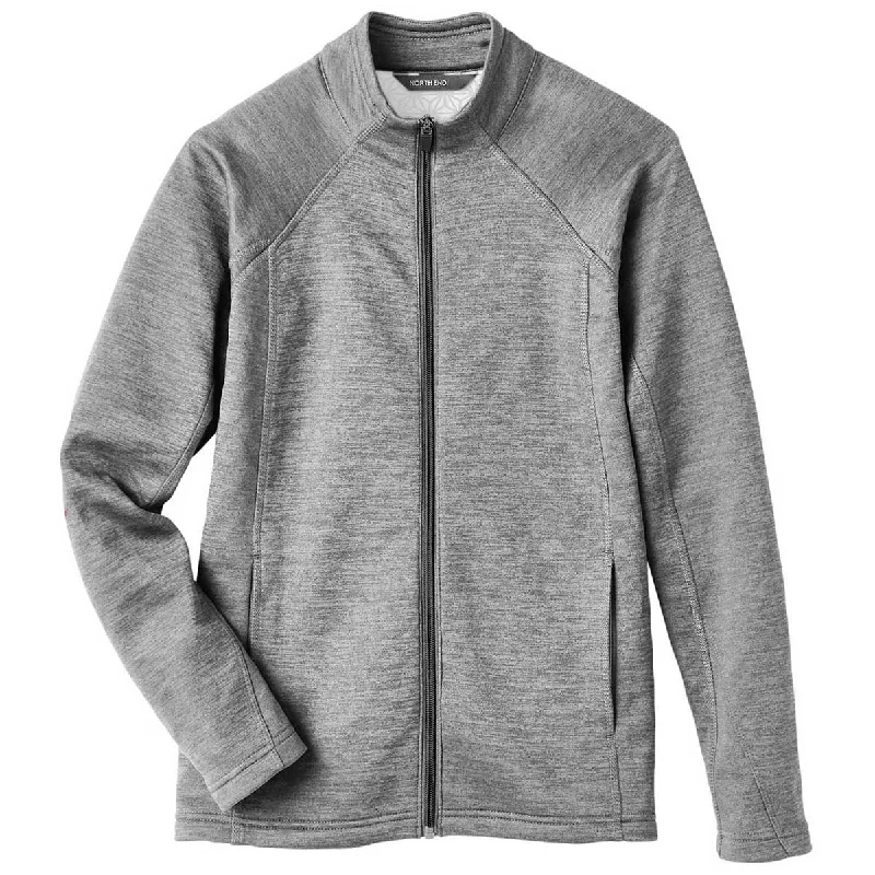 North End Women's Light Heather/Carbon Flux 2.0 Full-Zip Jacket Tailored Jacket Straight Jacket A-Line Jacket North End Women's Light Heather/Carbon Flux 2.0 Full-Zip Jacket Tailored Jacket Straight Jacket A-Line Jacket