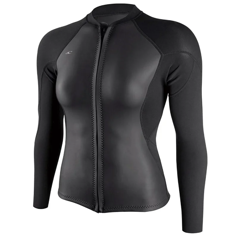 O'Neill Bahia 1.5mm Women's Front Zip Wetsuit Jacket - Black Quilted Jacket Puffer Jacket Insulated Jacket O'Neill Bahia 1.5mm Women's Front Zip Wetsuit Jacket - Black Quilted Jacket Puffer Jacket Insulated Jacket