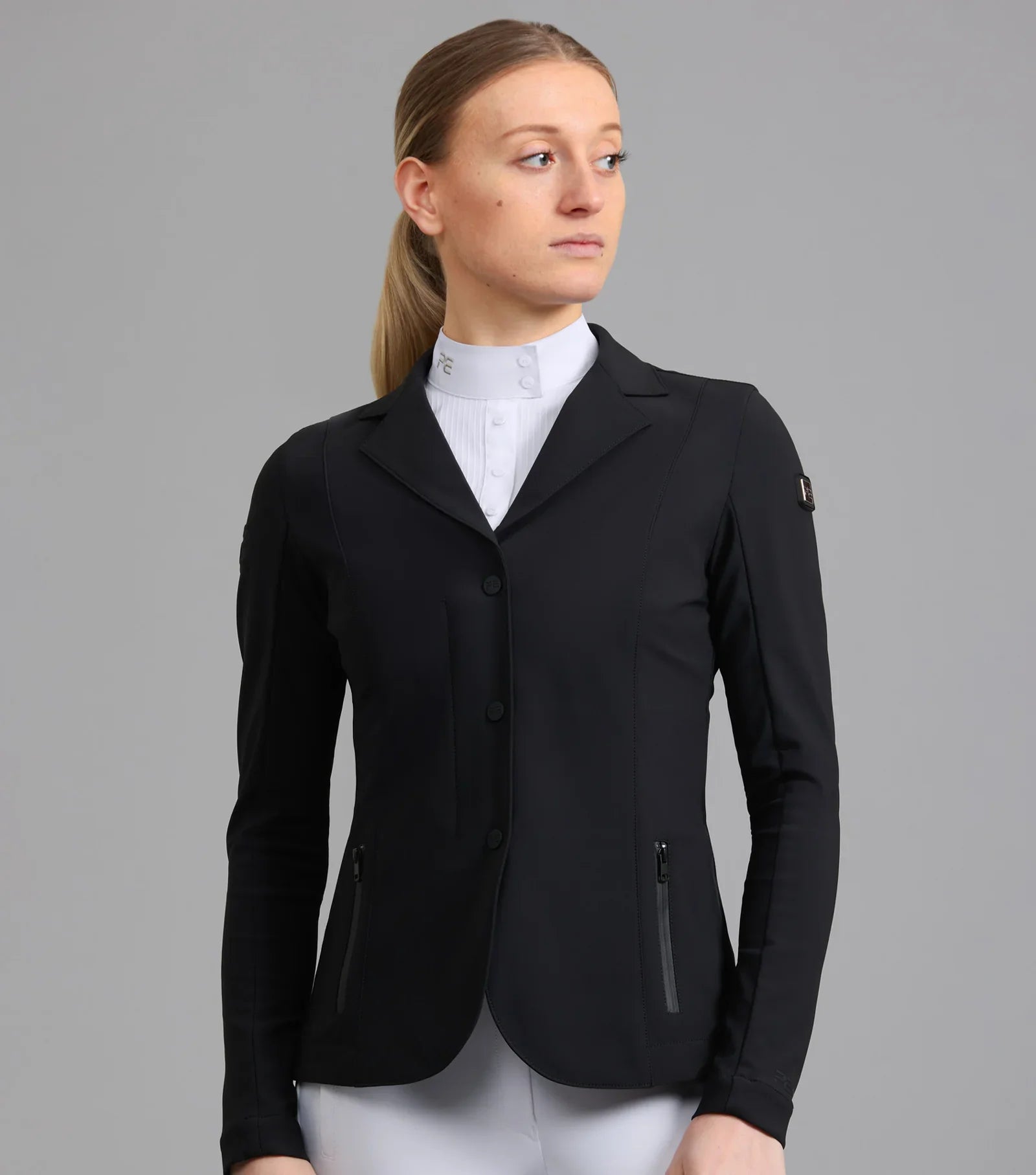 PE Evinco Ladies Competition Jacket Chenille Fabric Brocade Fabric Lace Fabric