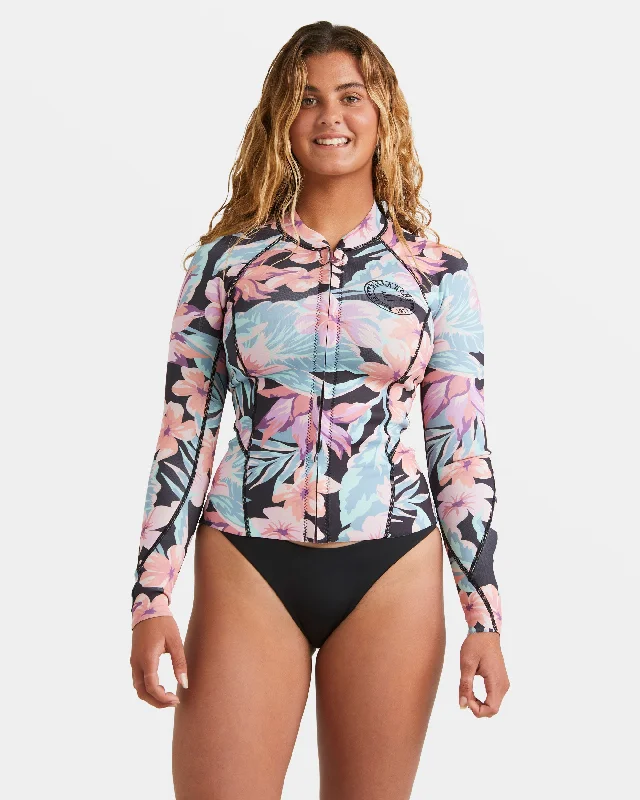1/1mm Peeky Natural Upcycler Front Zip Wetsuit Jacket - Nights In Paradise Toggled Jacket Drawstring Jacket Belted Jacket 1/1mm Peeky Natural Upcycler Front Zip Wetsuit Jacket - Nights In Paradise Toggled Jacket Drawstring Jacket Belted Jacket