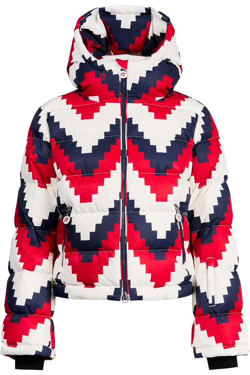 Chevron Polar Flare Down Jacket Lace Jacket Ribbed Jacket Sequined Jacket