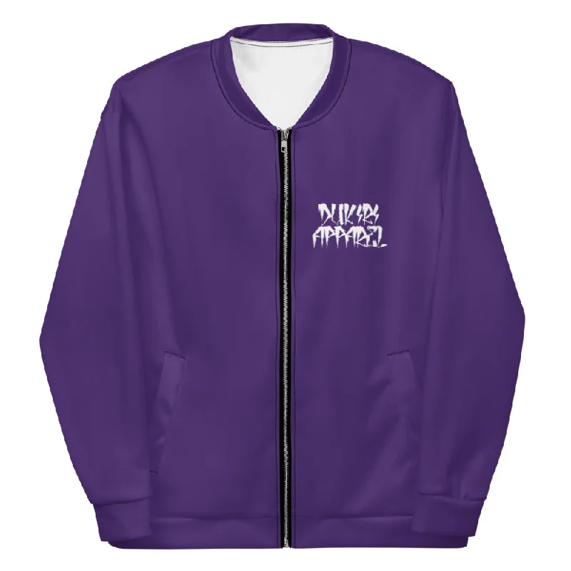 Purple Urban Jacket Belted Jacket Elasticated Jacket Padded Jacket