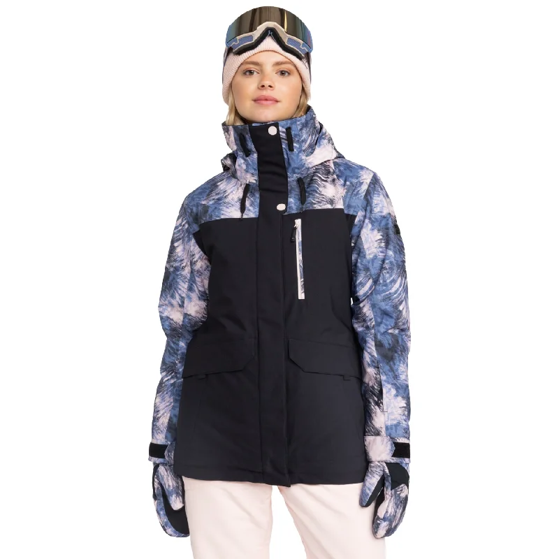 Women's Dawnrae Parka Ski Jacket Tiered Jacket Buttoned Jacket Zippered Jacket