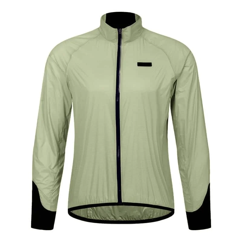 Santic Zefe Green Windproof Jacket Nylon Fabric Polyester Fabric Spandex Fabric