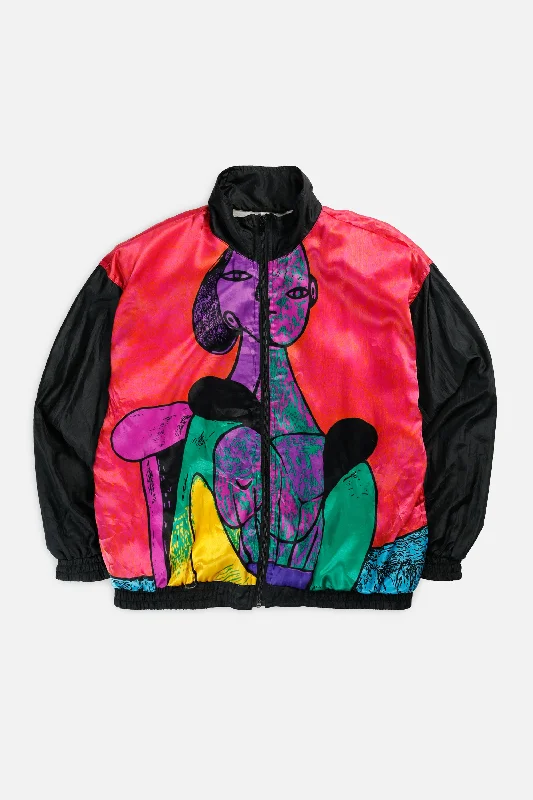 Vintage Windbreaker Jacket - M Satin Jacket Silk Jacket Chiffon Jacket