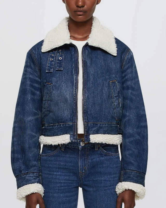 Aviator Jacket Tailored Jacket Straight Jacket A-Line Jacket