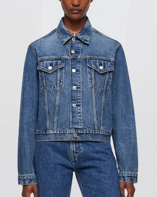The Mel Trucker Jacket Belted Jacket Elasticated Jacket Padded Jacket