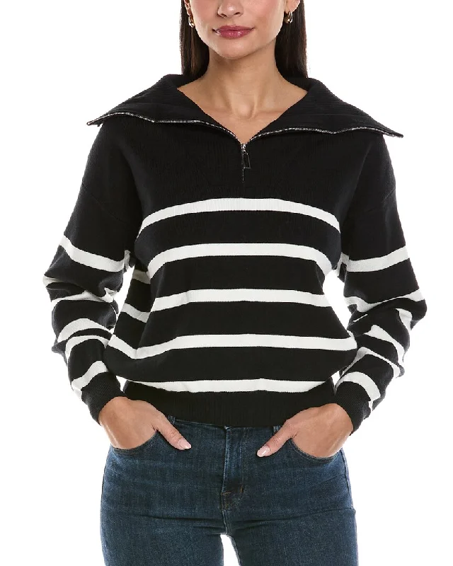 ANNA KAY Dry Marina Polo Sweater Houndstooth Herringbone Solid
