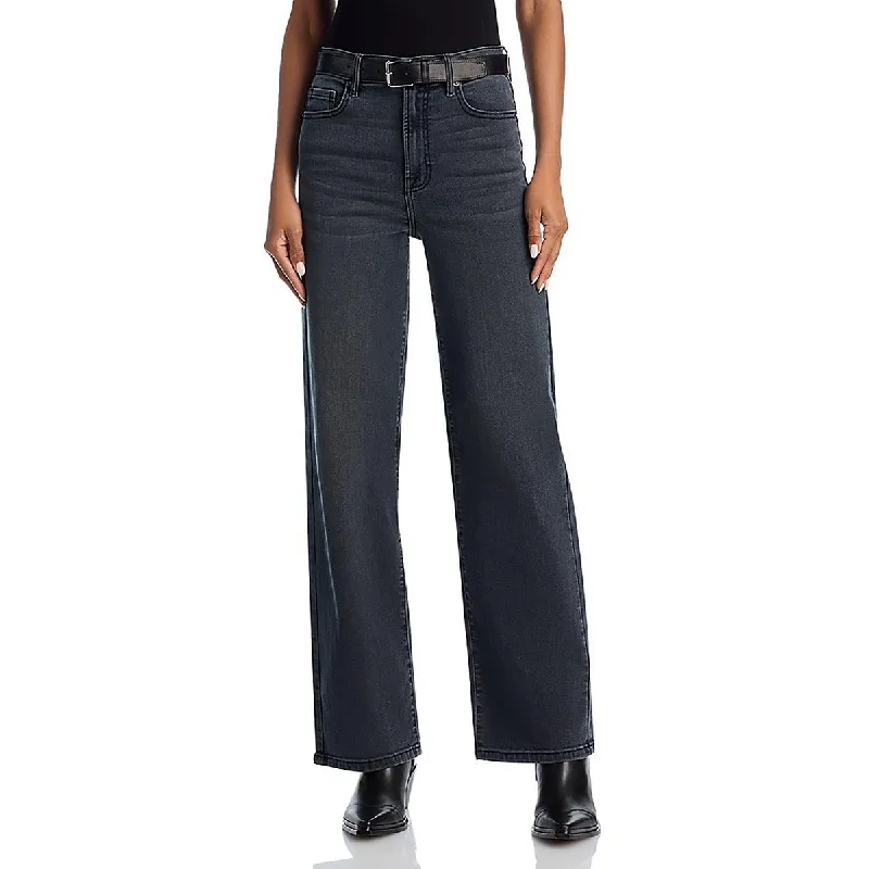 Aqua Womens High Rise Denim Ankle Jeans Trendy Plus Size Jeans