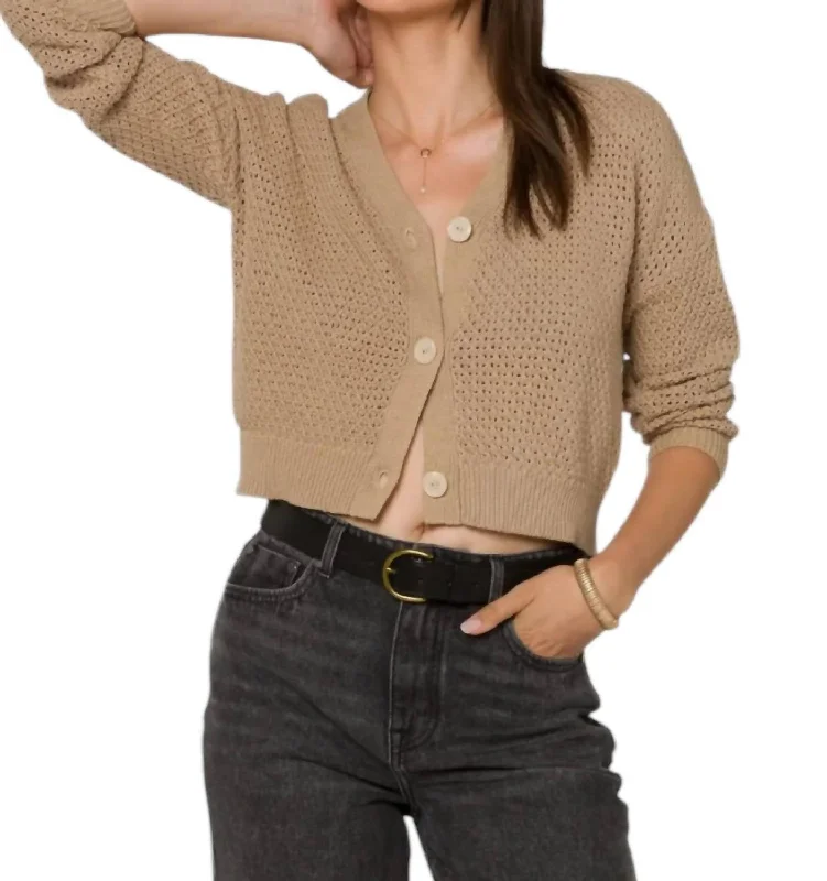 Aris Sweater In Beige Jersey Fabric Tulle Fabric Batik Fabric