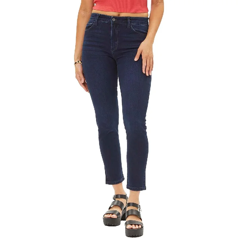 Womens Dark Wash Ankle Skinny Jeans Comfortable Ankle Jeans