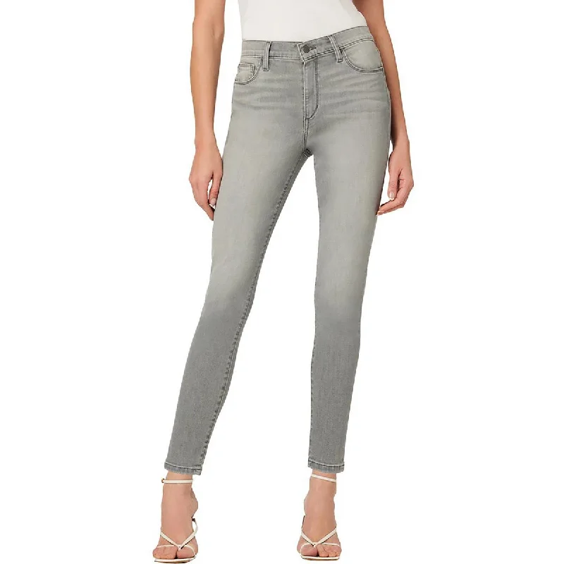 Womens High-Rise Ankle Skinny Jeans Casual Light Wash Jeans