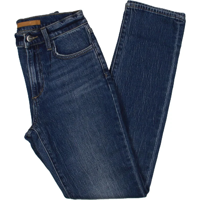 The Runway Luna Womens High-Rise Medium Wash Cigarette Jeans Fashionable Raw Hemmed Jeans The Runway Luna Womens High-Rise Medium Wash Cigarette Jeans Fashionable Raw Hemmed Jeans