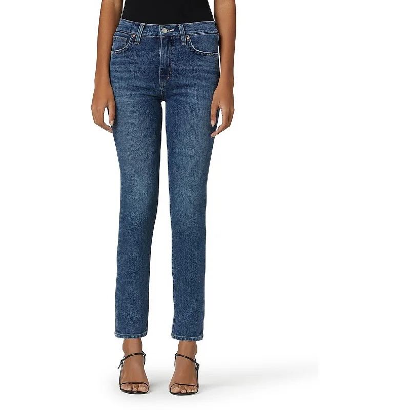 Womens Tomboy Medium Wash Slim Jeans Trendy Vintage Denim Jeans